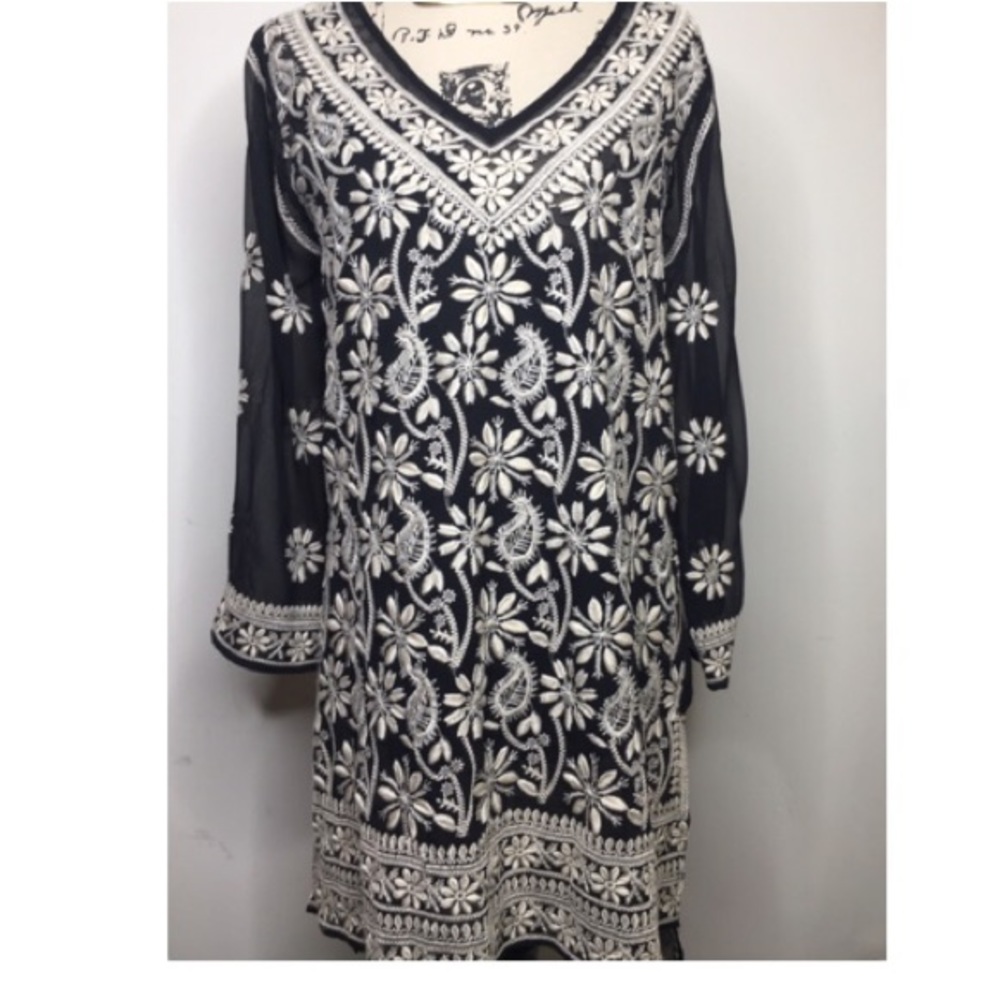 Soft surroundings sheer shift dress